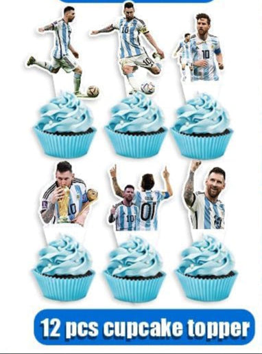 CupCake Topper Messi Selección Argentina X Pack (20 Unidades)