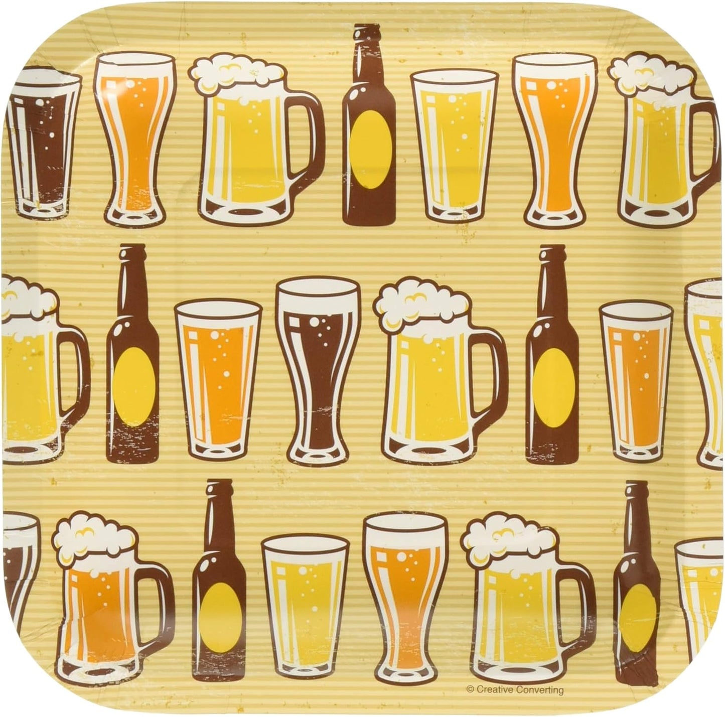 Beers & Cheers Plates 7in (x8u)