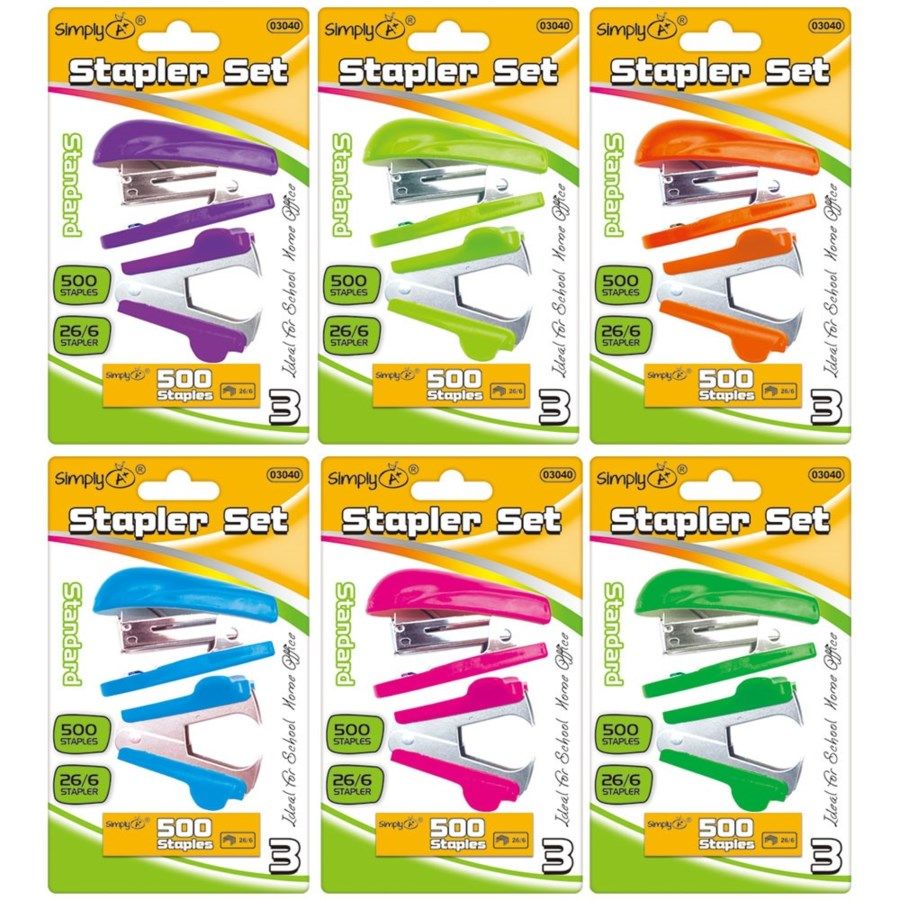 Mini Stapler Set (500 Staples)