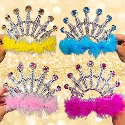 Tiara Corona con Plumas