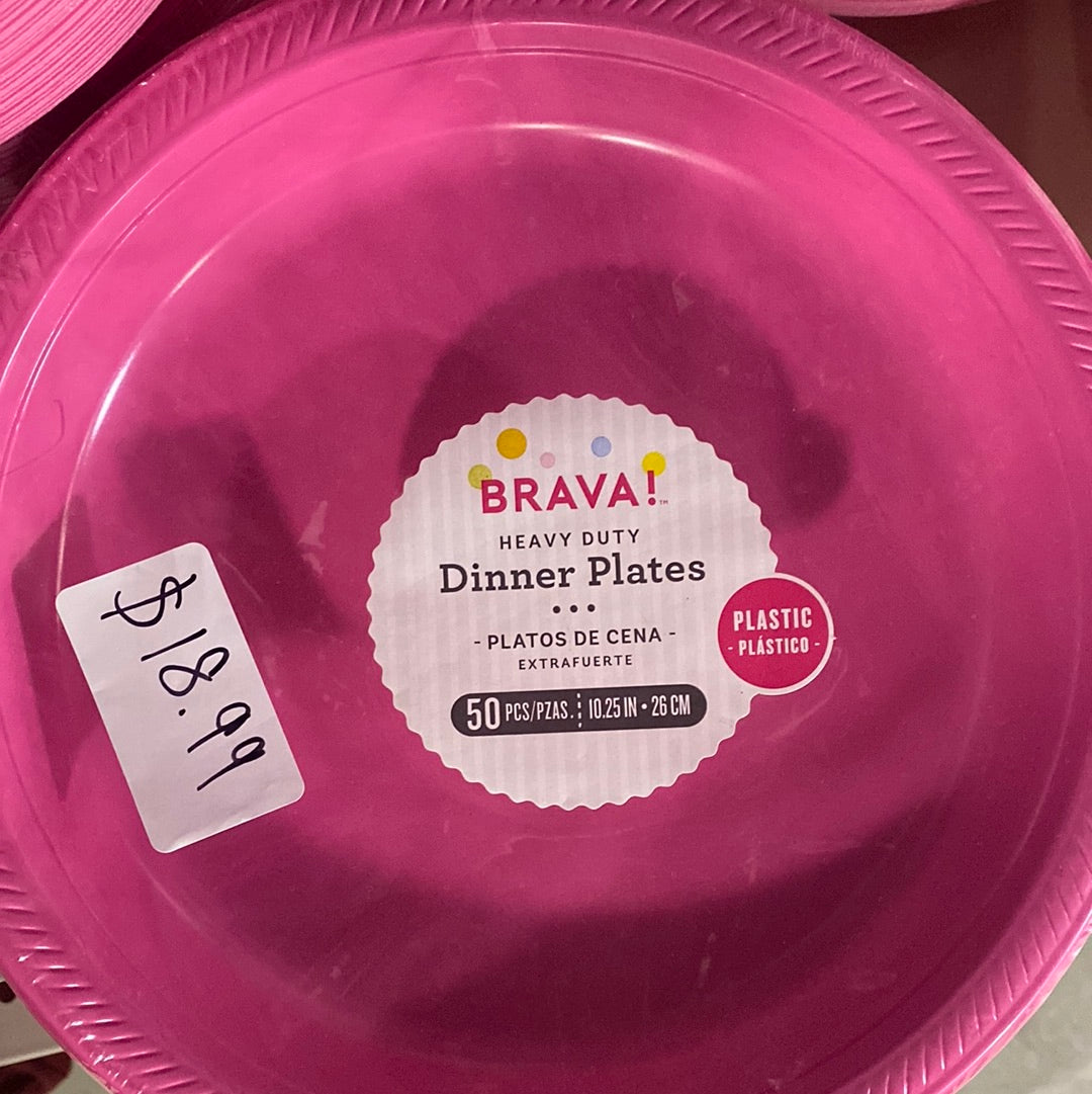Plates 10.25” Hot Pink