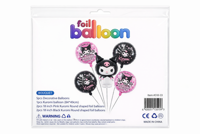 Kuromi Foil Balloon Decorative Bouquet