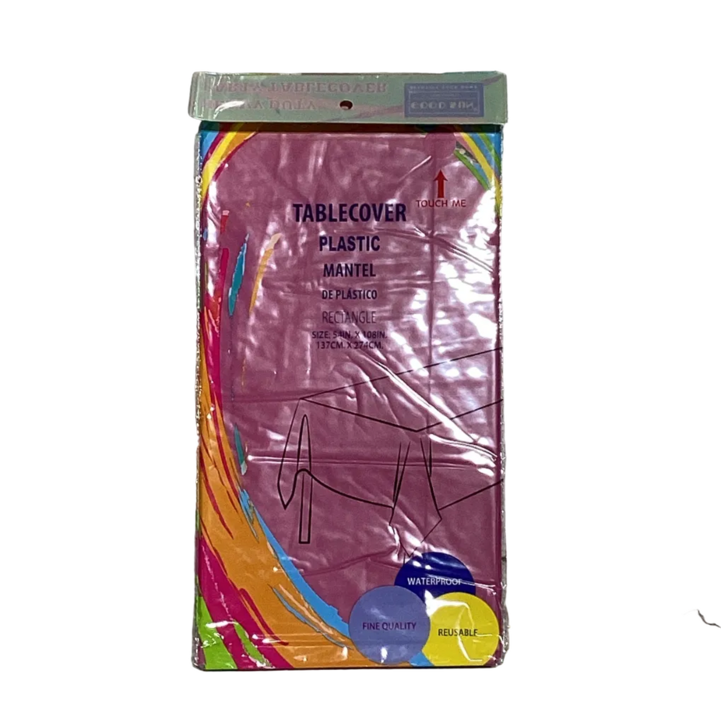 Mantel Rectangular Premium Quality 54x108 (Plastic)