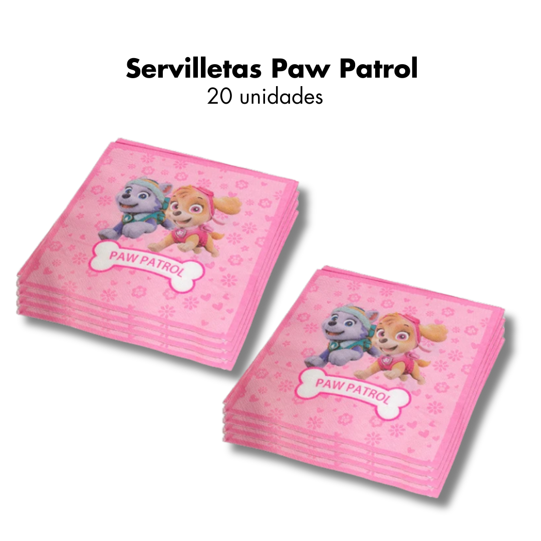 Paw Patrol Niña Servilletas (x20u)