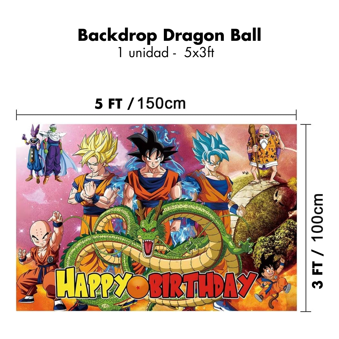 Backdrop Dragon Ball Z 5x3ft (x1u)