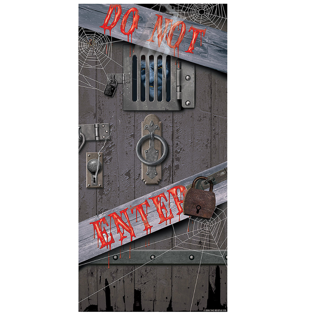 Halloween Spooky Door - Do NOT enter (30"x5ft)