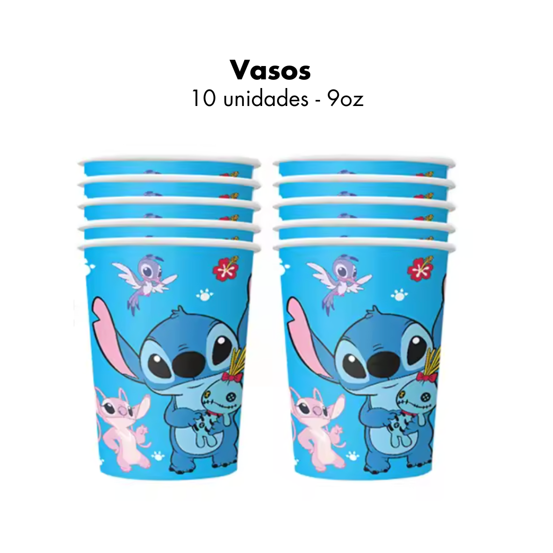 Stitch Vasos 9oz (x10u)