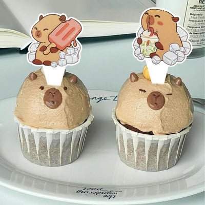 Cupcake Toppers Capybara (x24u)