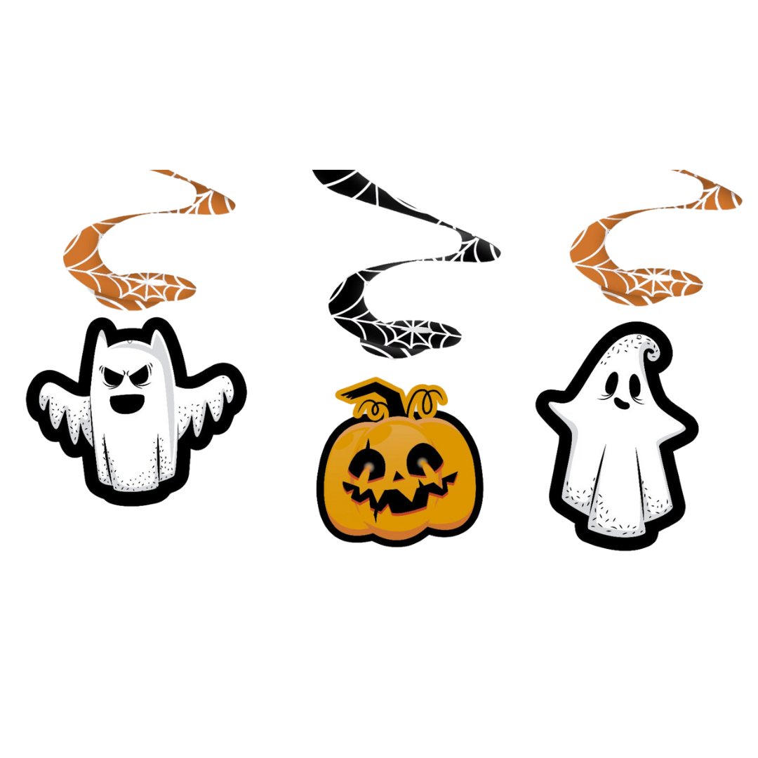 Espiral Decorativo Fantasma Halloween (x3u)