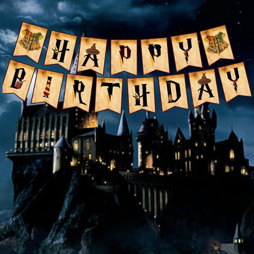Banner Happy Birthday Harry Potter (x1u)