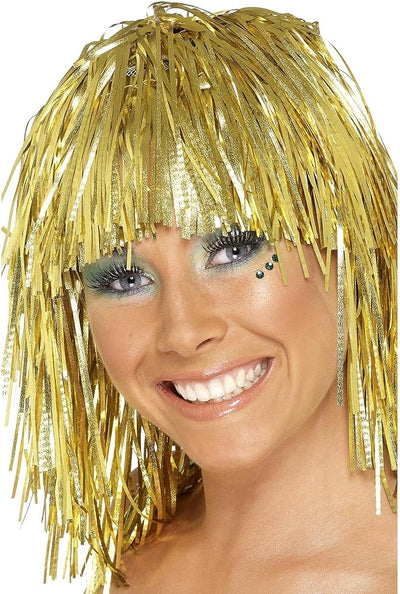 Tinsel Wig Yellow