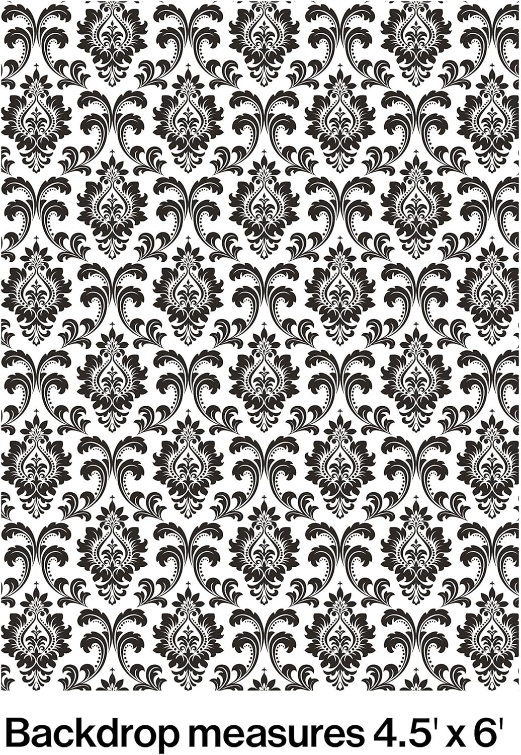 Photobooth Backdrop Damask 6ft (x1u)