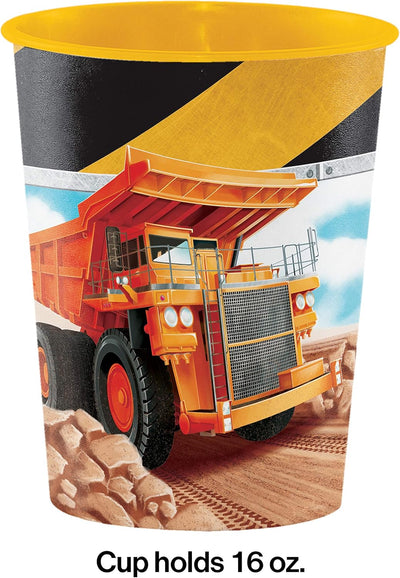 Vaso Plastico Camión de Construcción 16oz