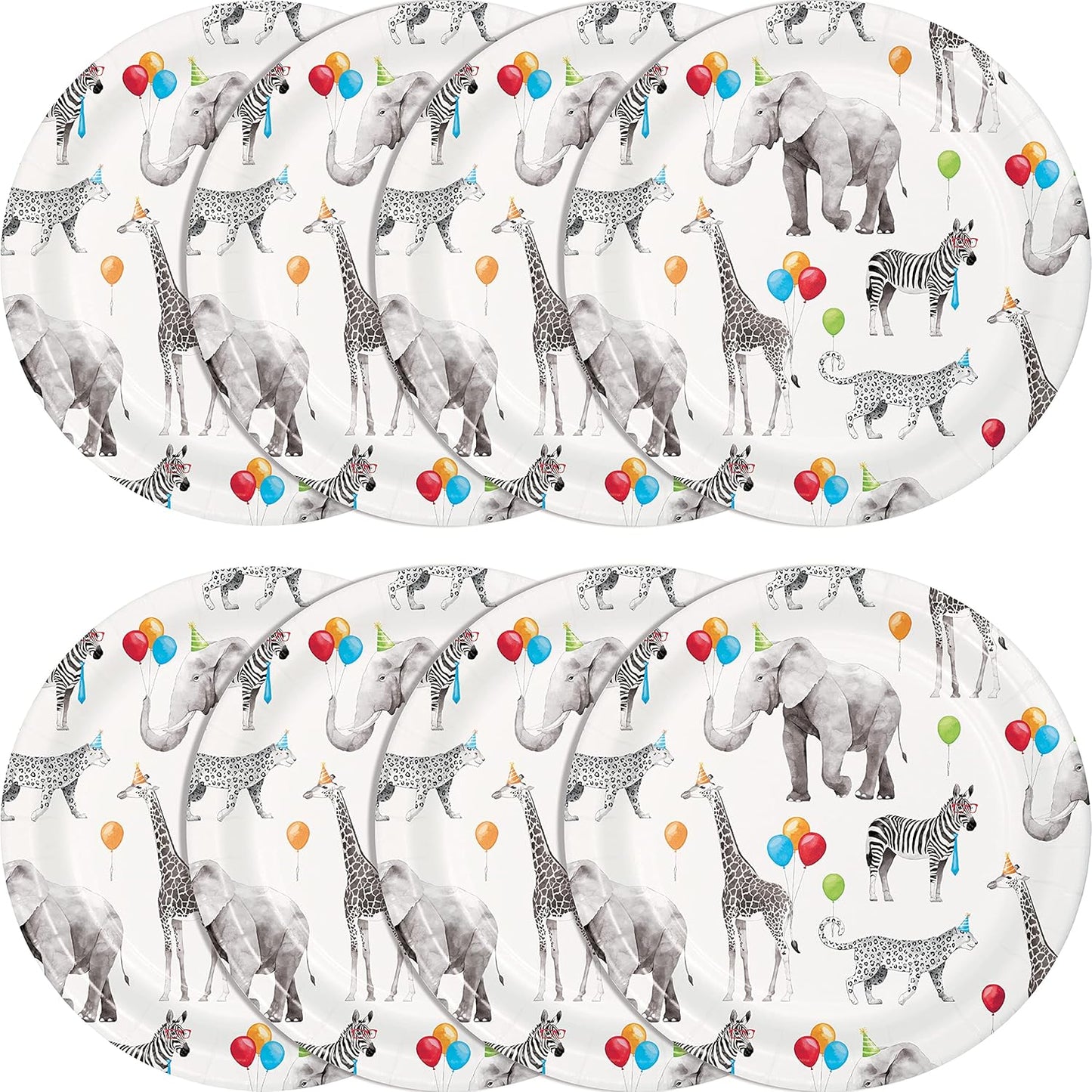 Platos Party Animals 7" (x8u)