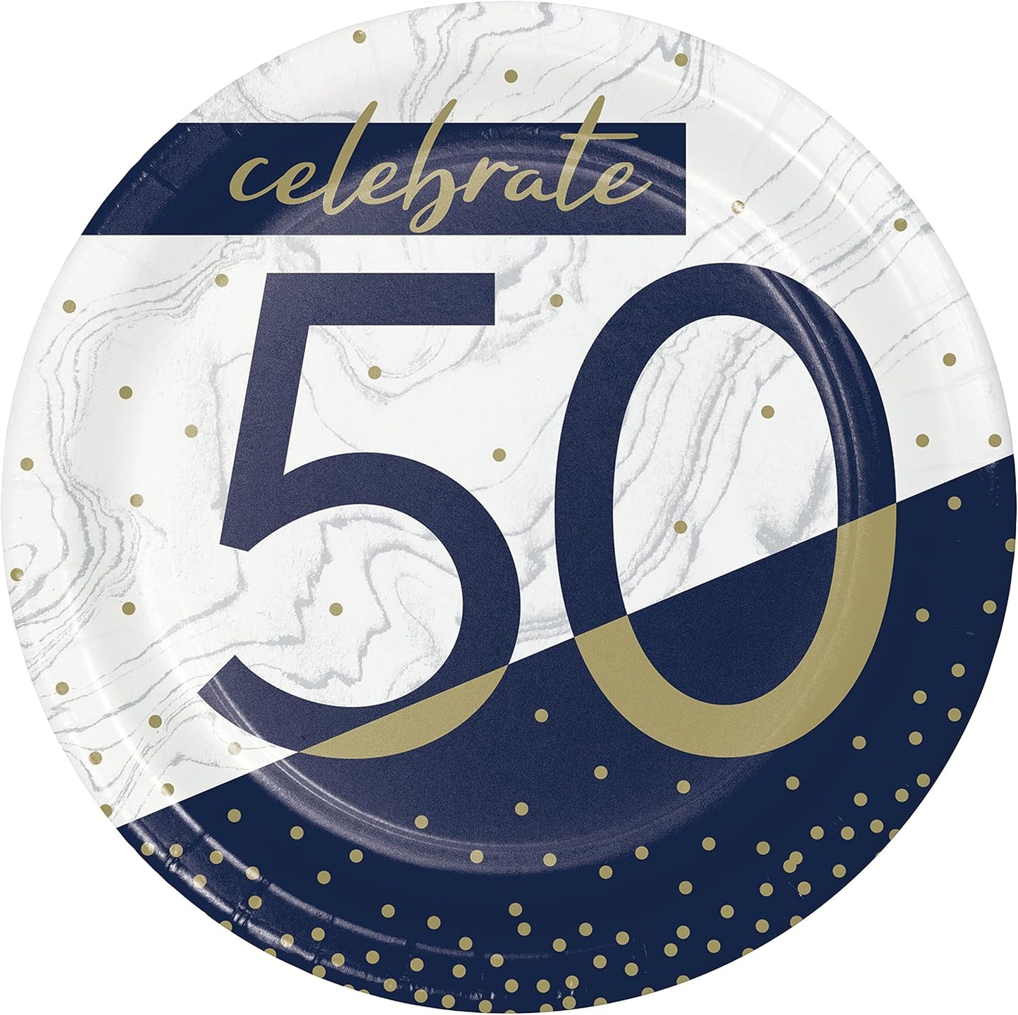 Platos 50 Navy and Gold 7" (x8u)