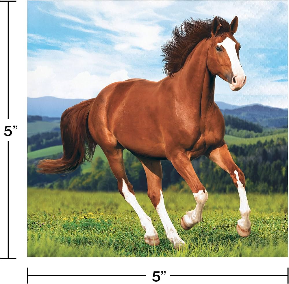 Horse and Pony Beverage Napkins (16u)