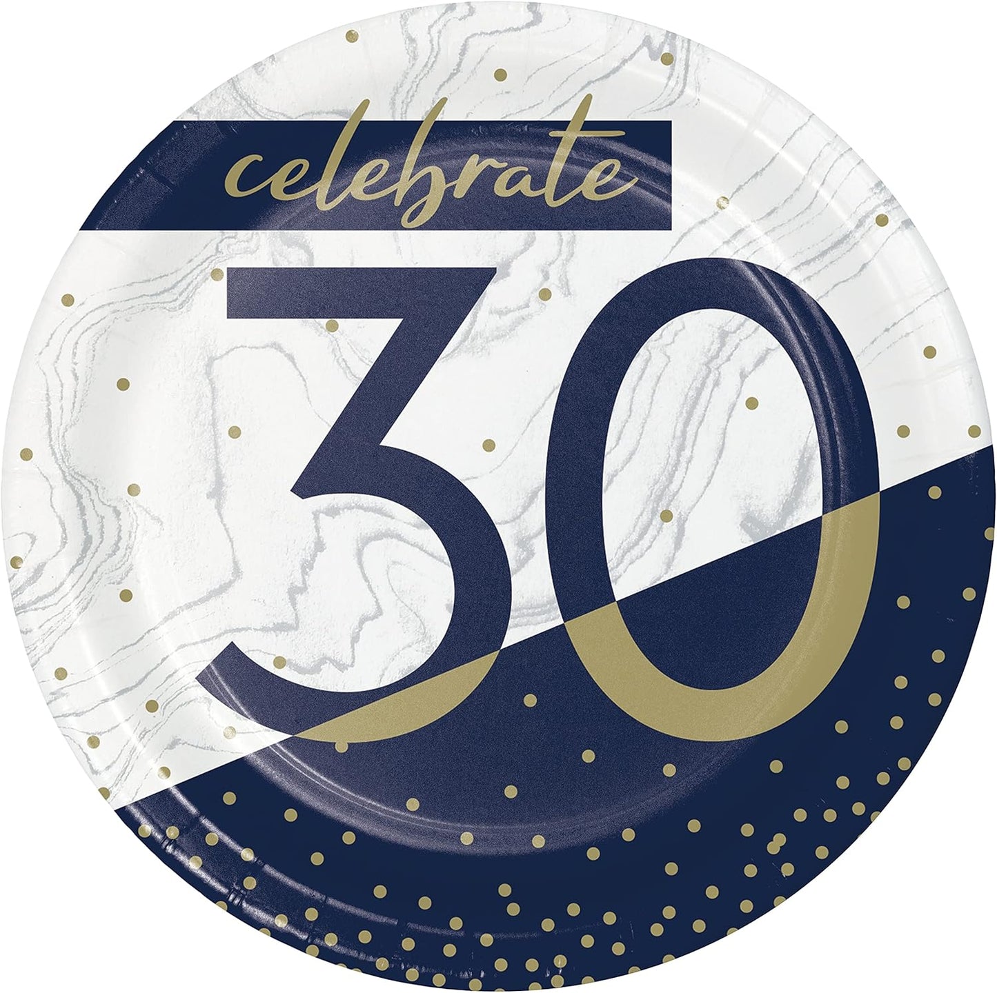Platos 30 Navy and Gold 7" (x8u)