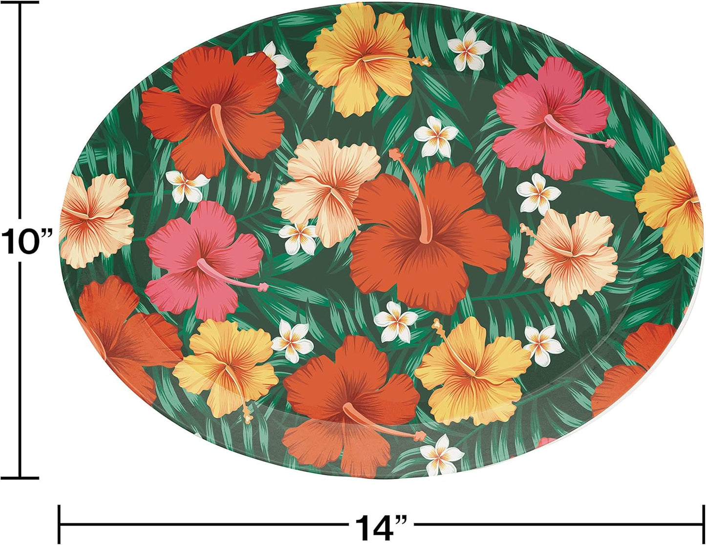 Tropical Plato Ovalado Hawai (x1u)