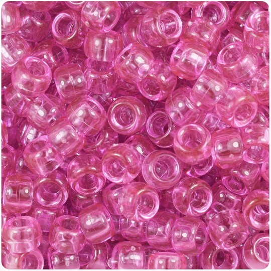 Ponny Beads Rosa Translúcido 50pcs