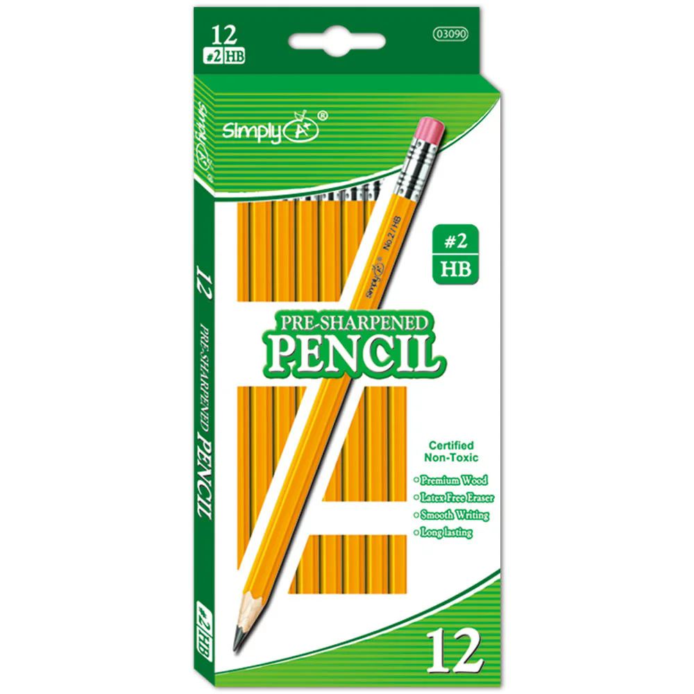 Pre- Sharpened #2 Pencils 12ct