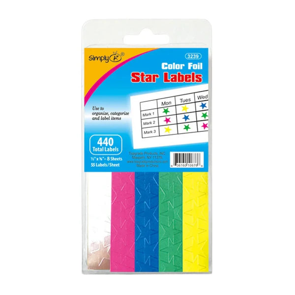 Foil Star Stickers 440ct