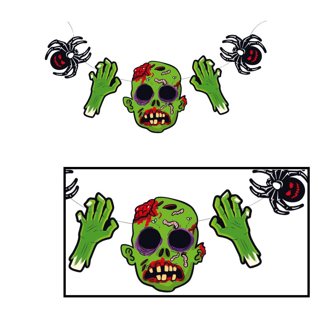 Letrero Temporada Halloween Zombie (x1u)