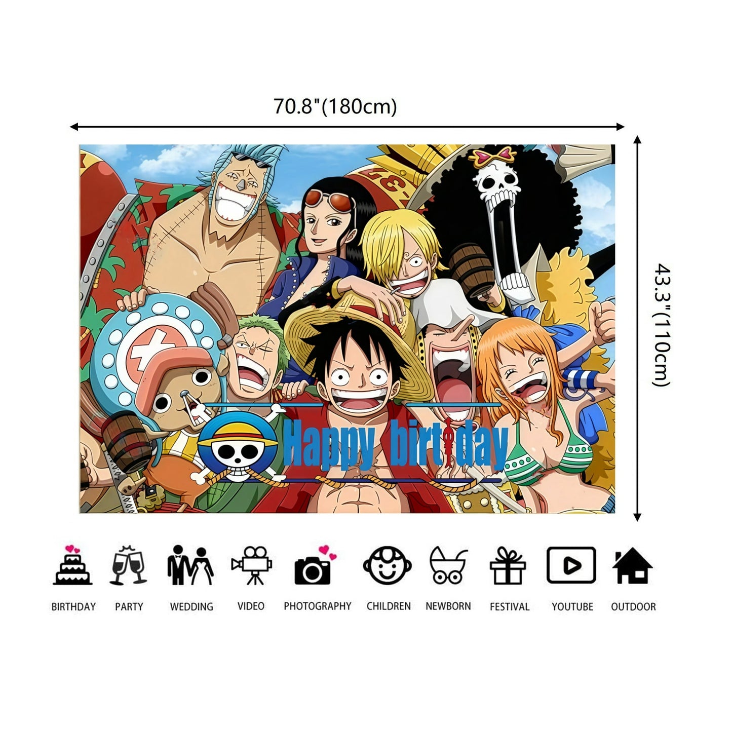 One Piece Backdrop (71x43in)
