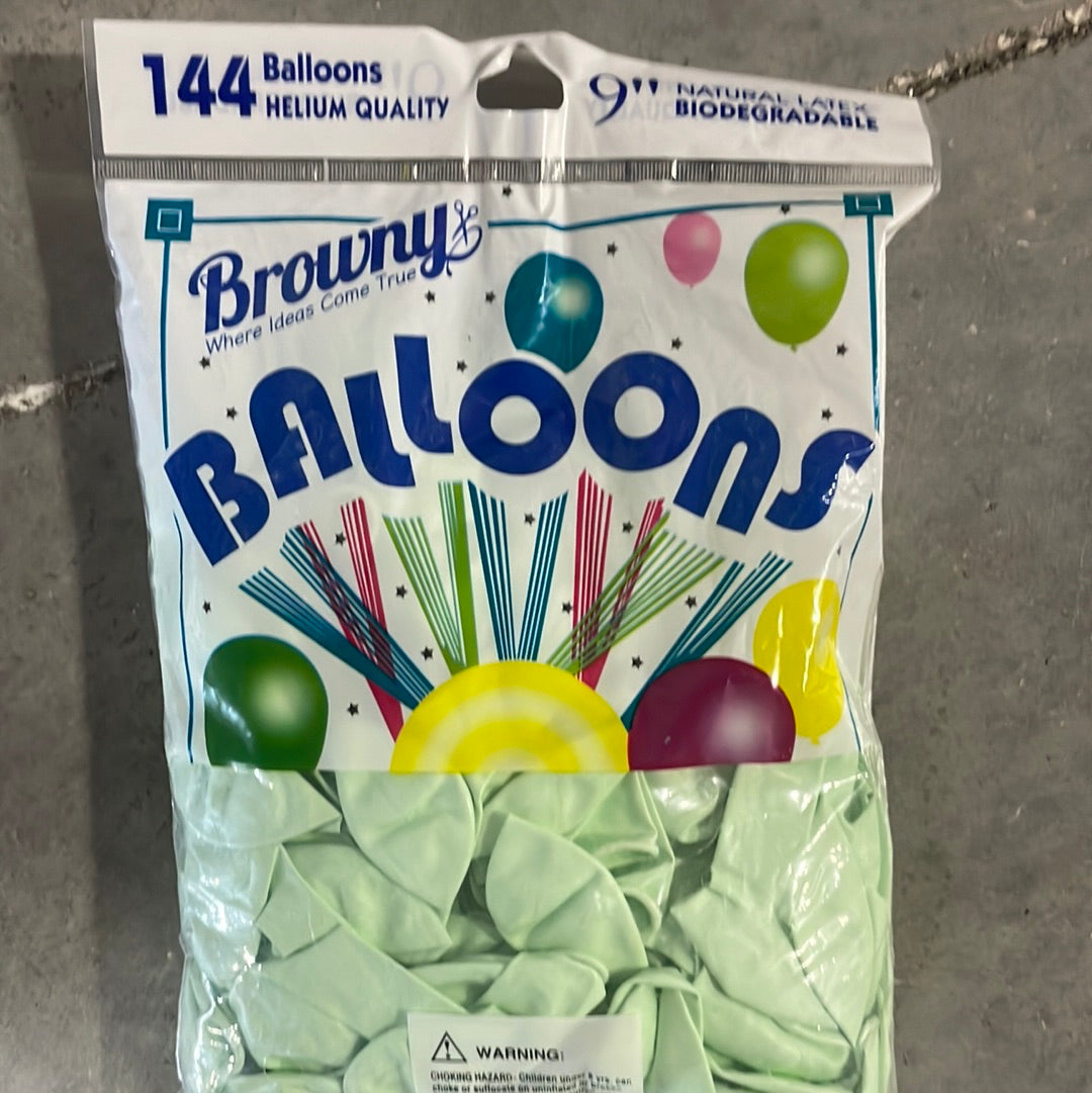 Globo 9” 144pcs - Macaron Green