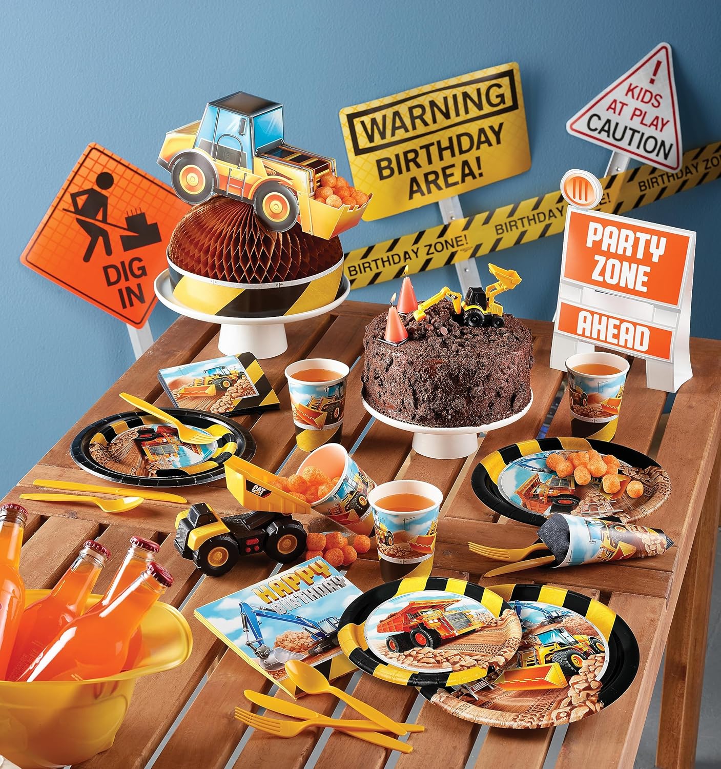 Platos Zona de Construcción 7" (x16u)