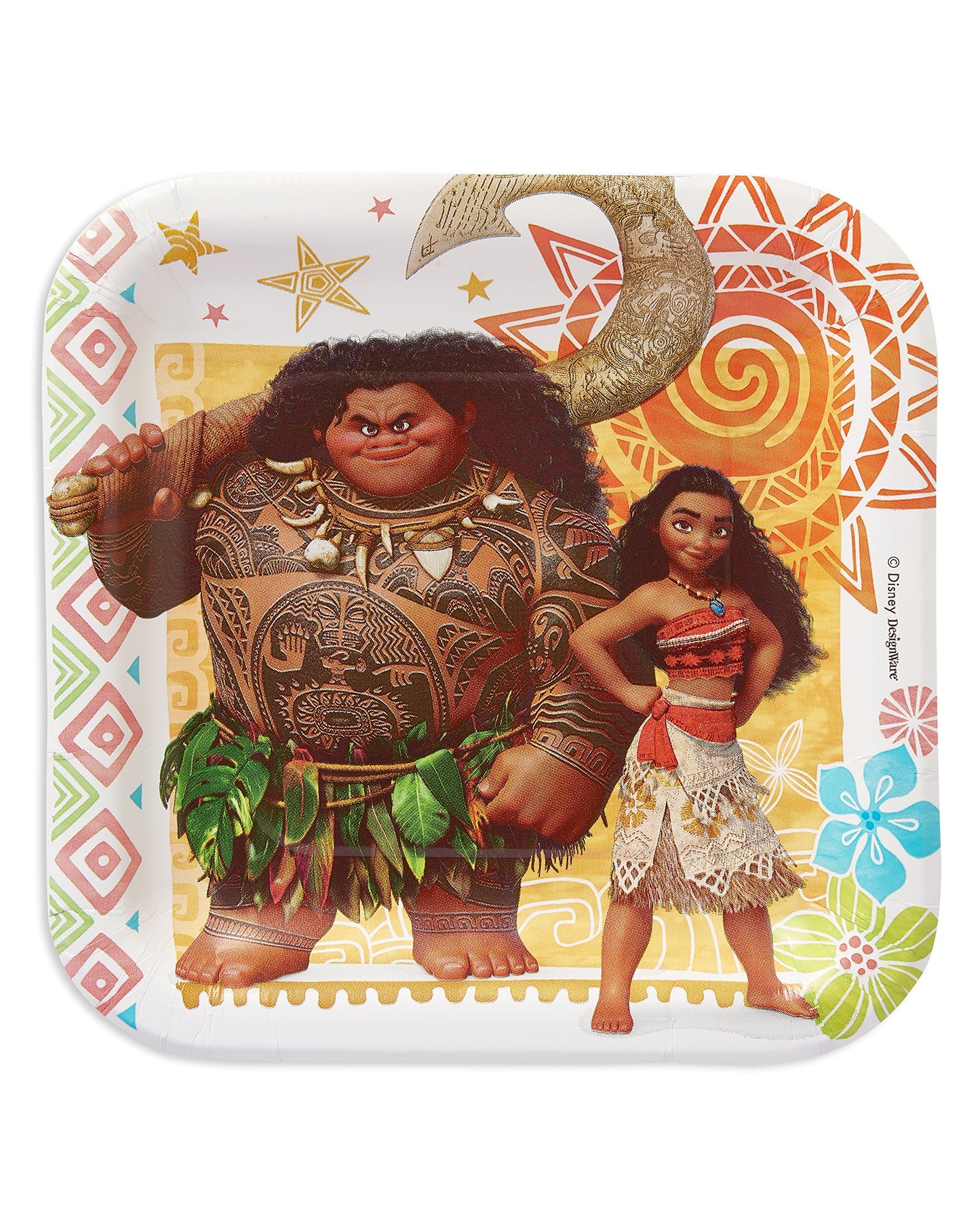 Moana Platos Cuadrados 7" (x8u)