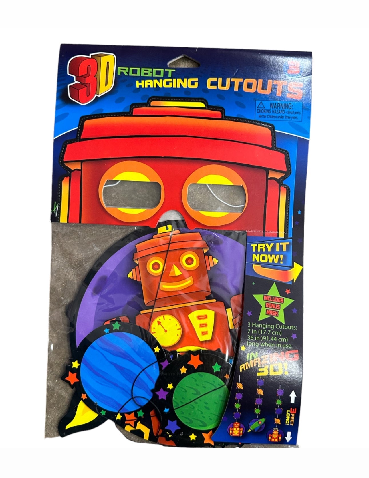 Robot Party Bots Hanging Cutouts (x3u)