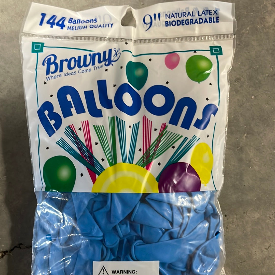 Globo 9” 144pcs - Light Blue