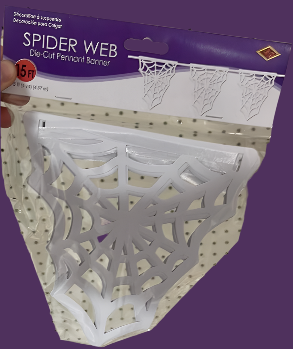 Spider Web Banner 15ft (x1u)