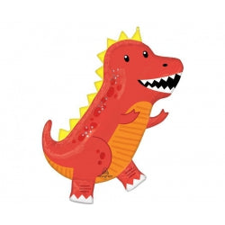 Red Dinosaur Foil Balloon 31”