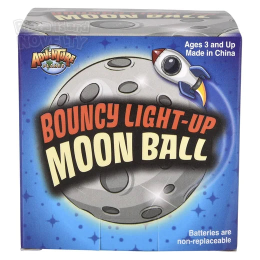 Pelota rebotadora lunar con luz (7 cm) (x1u)