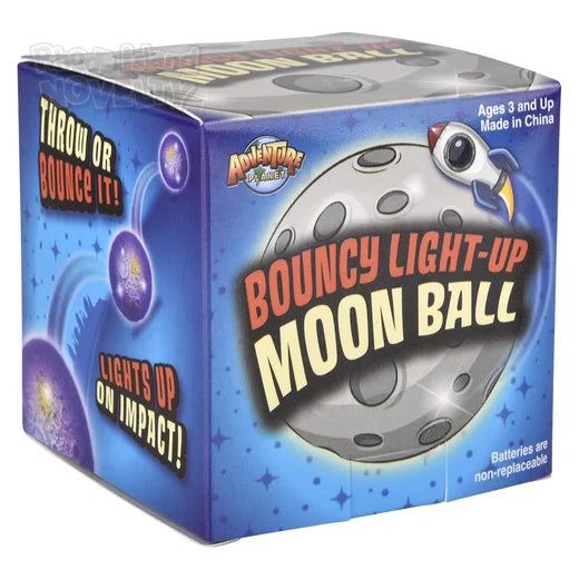 Pelota rebotadora lunar con luz (7 cm) (x1u)