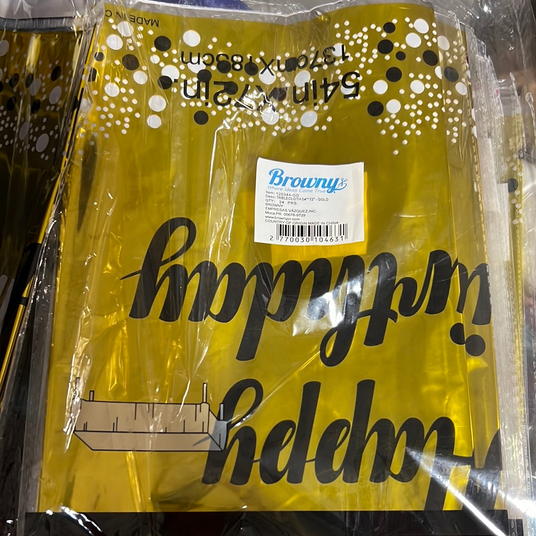 Metalic plastic cover gold