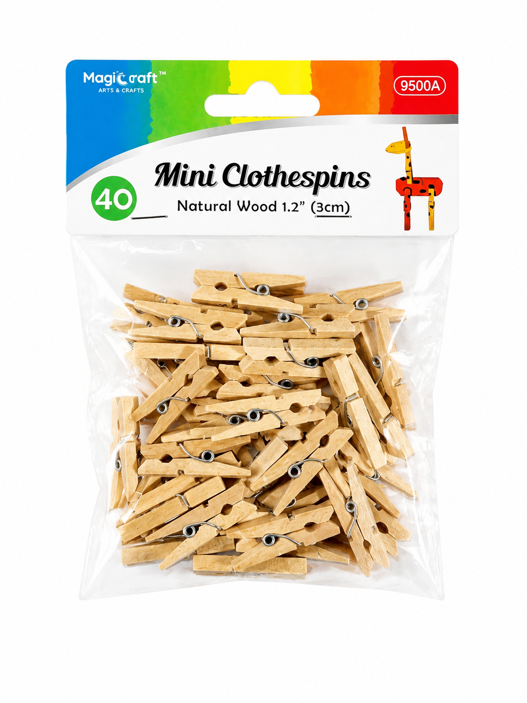 Mini Wood Clothespins 1.2” 40ct