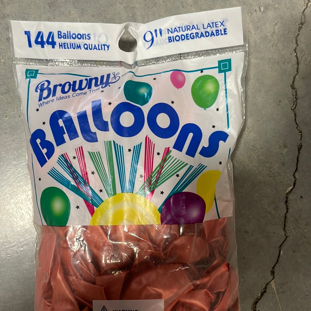 Globos 9" 144pcs - Rose Gold