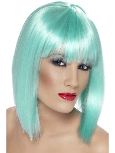 Glam Wig Neon Aqua