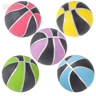 5" Neon/Black Micro Basketball Mix