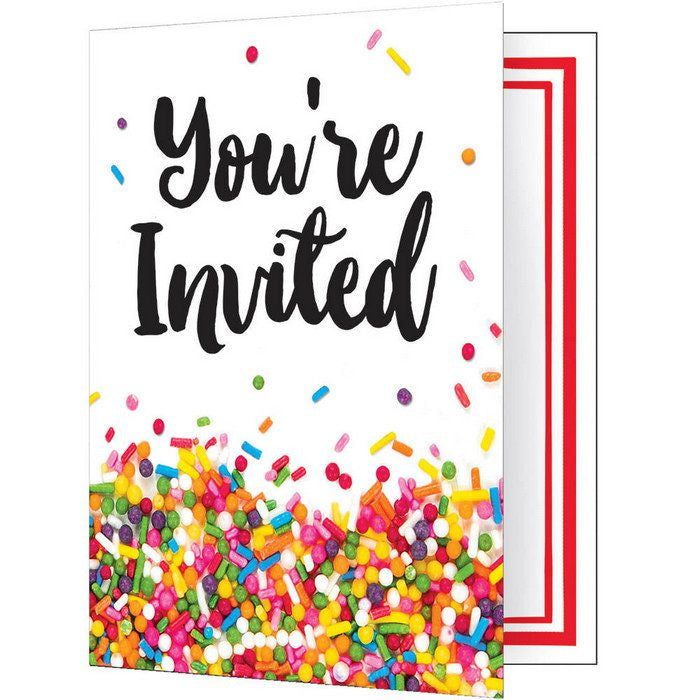 Sprinkles Invitations (x8u)