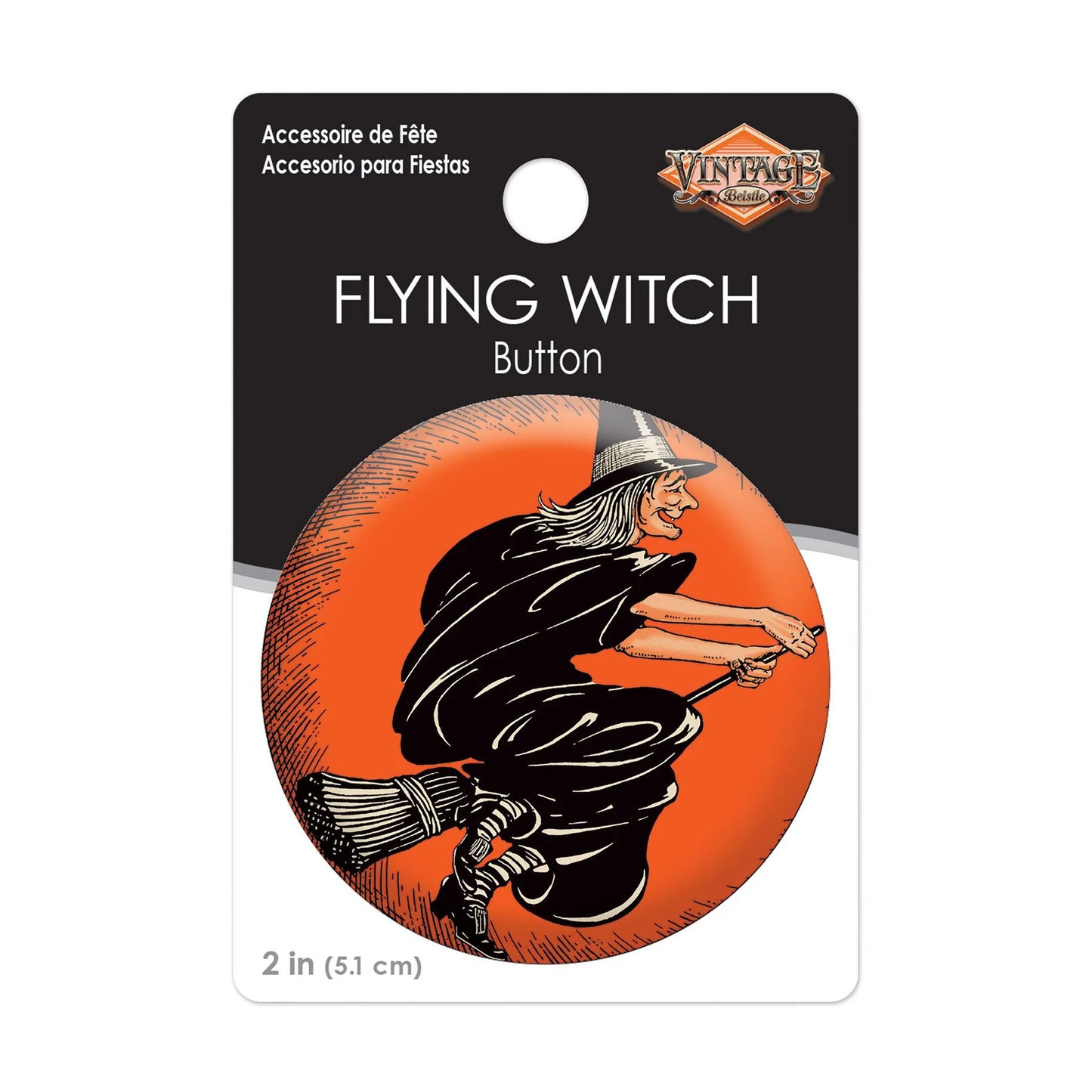 Halloween Witch Pin