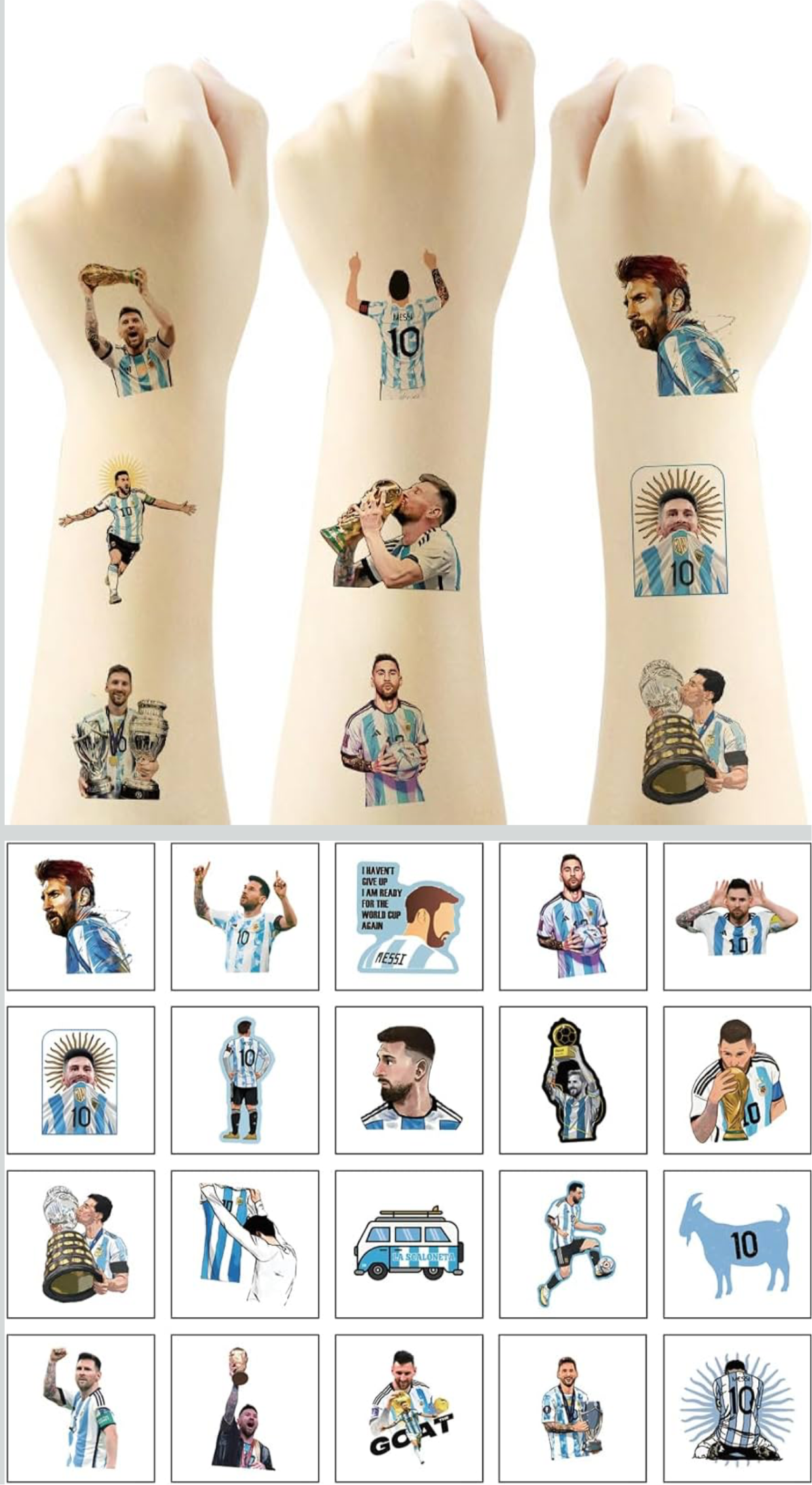 Tatuaje Messi (x40u)