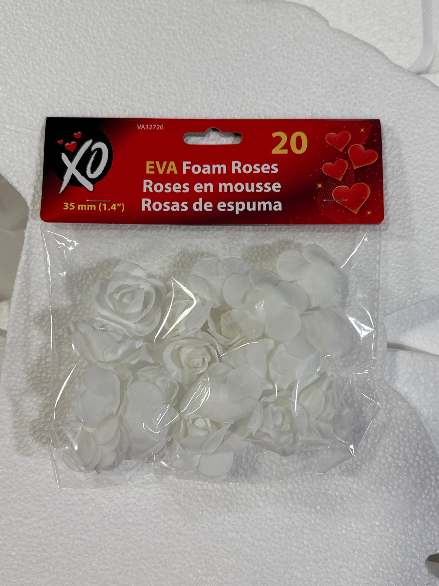 Rosas Espuma EVA San Valentín (x20u)