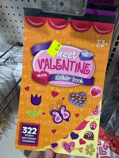 Valentine Day Stickers Books (variedad de diseños)