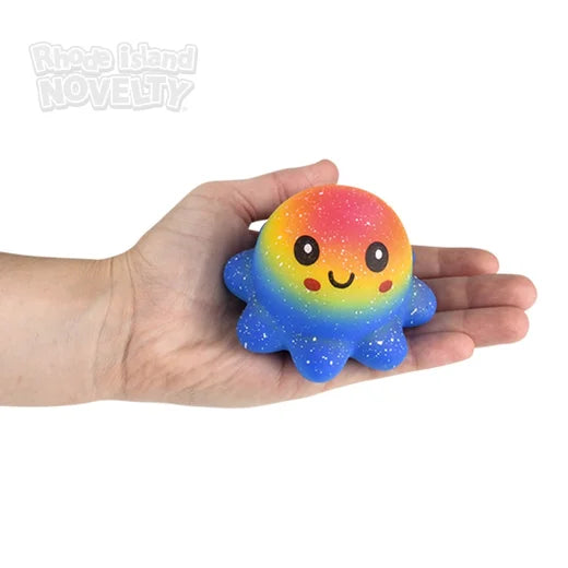 Pulpo arcoíris blandito para apretar y estirar (9 cm)
