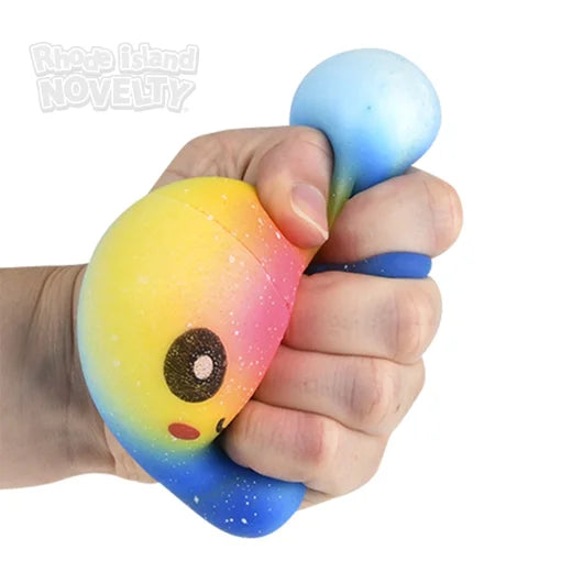 Pulpo arcoíris blandito para apretar y estirar (9 cm)