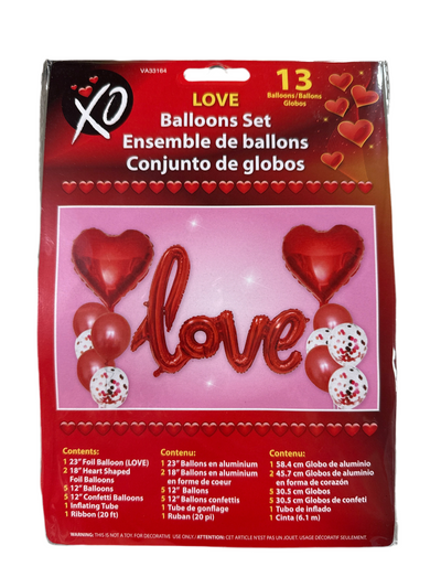 13 Globos de San Valentín 'LOVE'