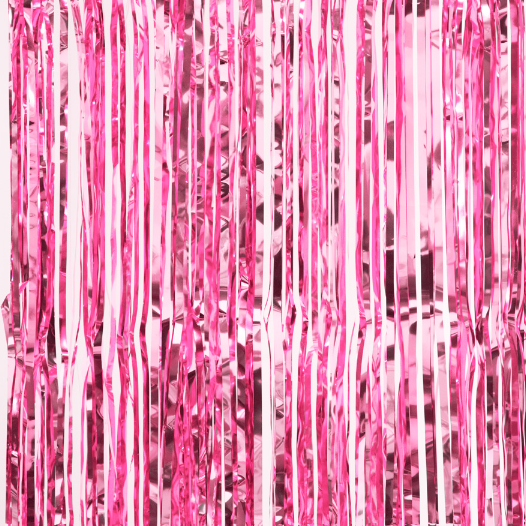 Metallic Foil Fringe Curtain 96”x46” - Todos los Colores